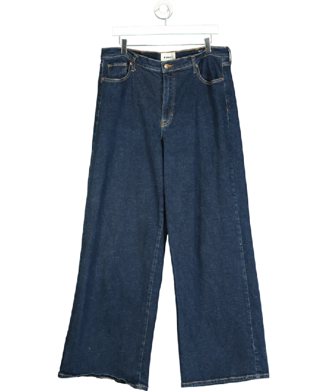 Boden Blue High-rise Wide Leg Jeans W32