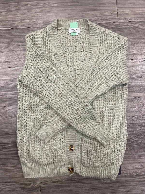 Cardigan By Zenana Outfitters In Green, Size: M