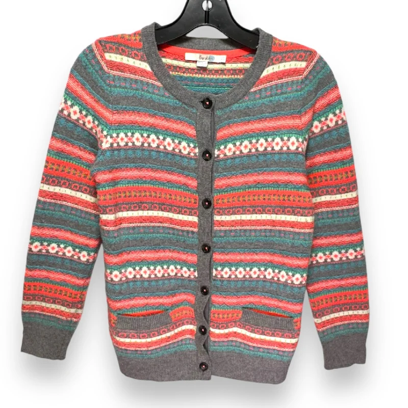 Sweater Cardigan By Boden In Multi-colored, Size: 8