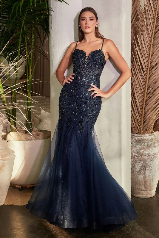 Cinderella Divine S488 Long Mermaid Formal Prom Dress