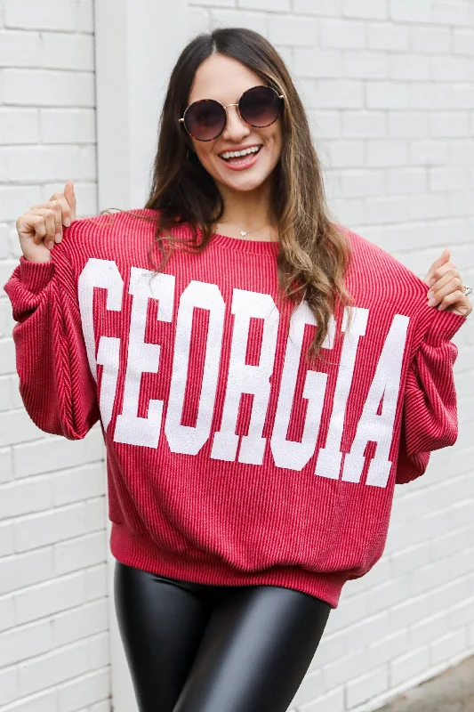 Georgia Corded Sweatshirt