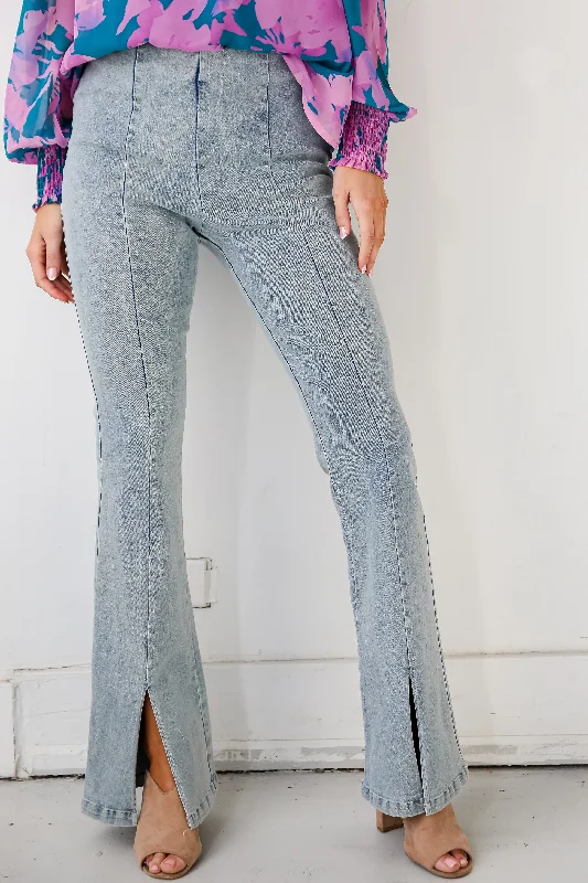 FINAL SALE - Skilled Sweetie Light Wash Flare Jeans