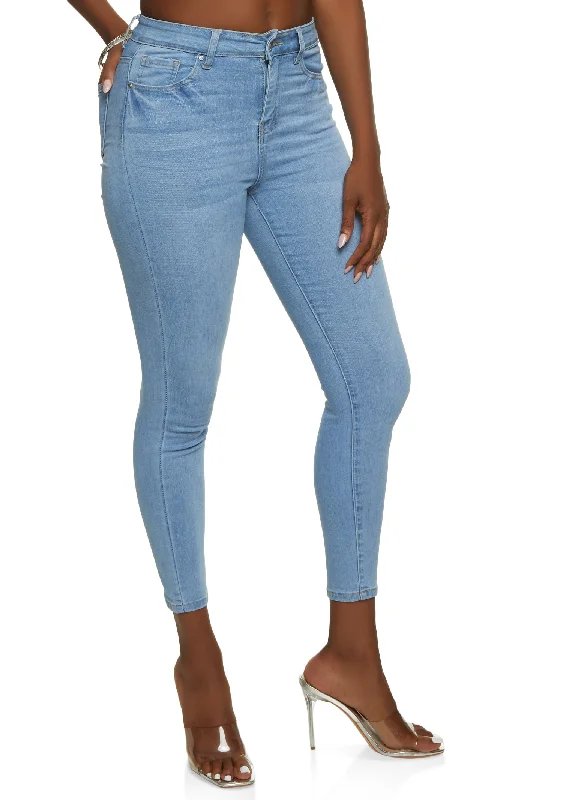 WAX Whiskered Skinny Ankle Jeans