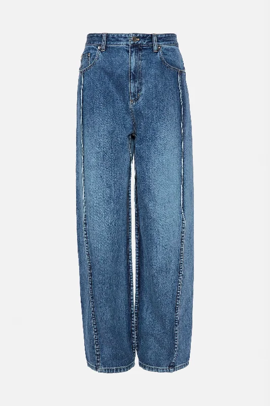 Spring Denim Tuck Jean in Classic Blue - Regular