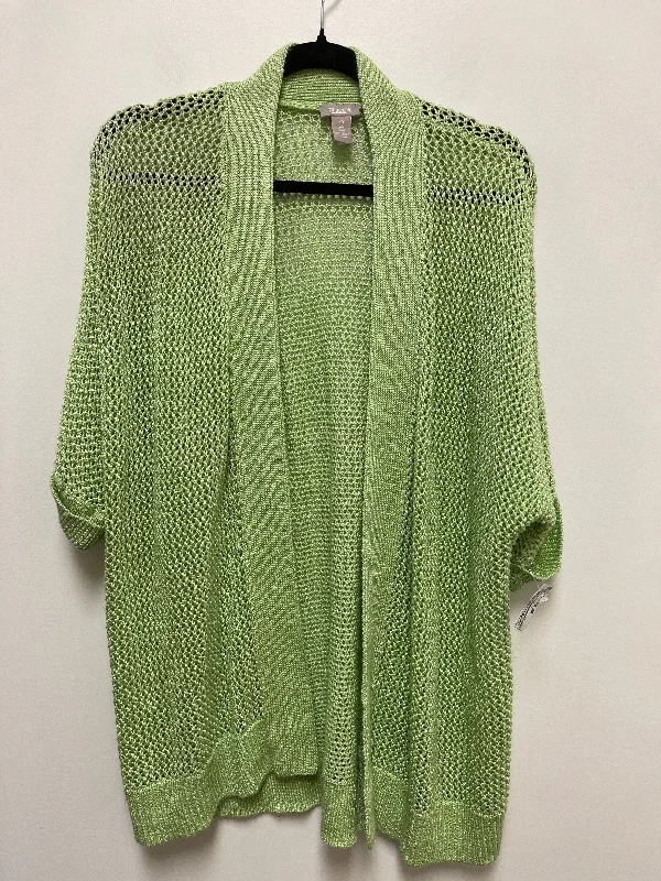 Cardigan By Chicos In Green, Size: L