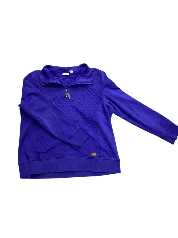 Sweatshirt Collar By L.l. Bean In Purple, Size: Xl