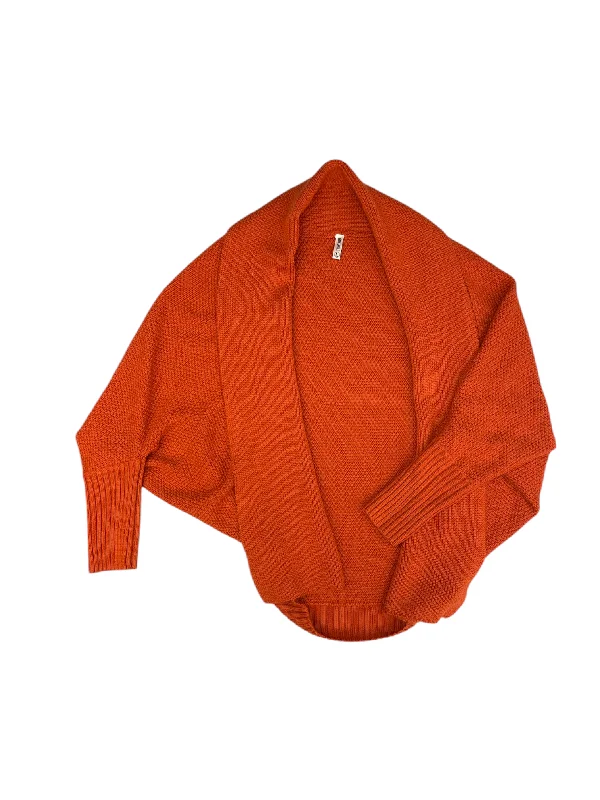 Cardigan By Clothes Mentor In Orange, Size: L