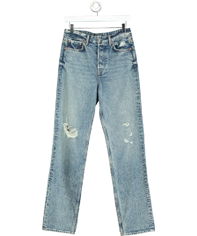 grlfrnd Blue Distressed Boyfriend Jeans W27