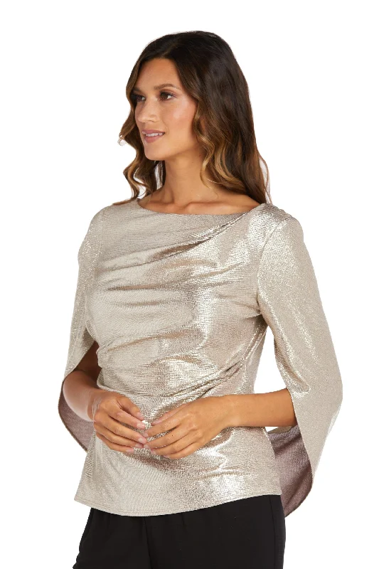 R&M Richards 9140 Crinkle Top / Sleeve Formal