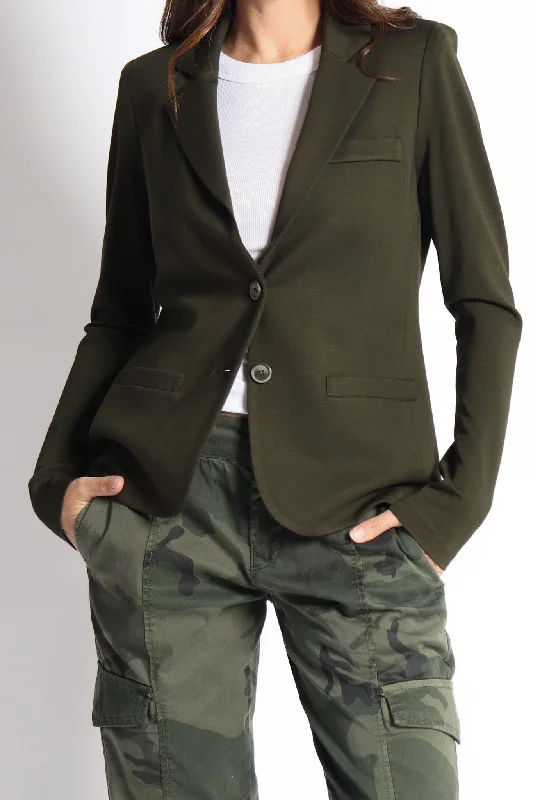 Olive Riri Ponte Fitted Blazer