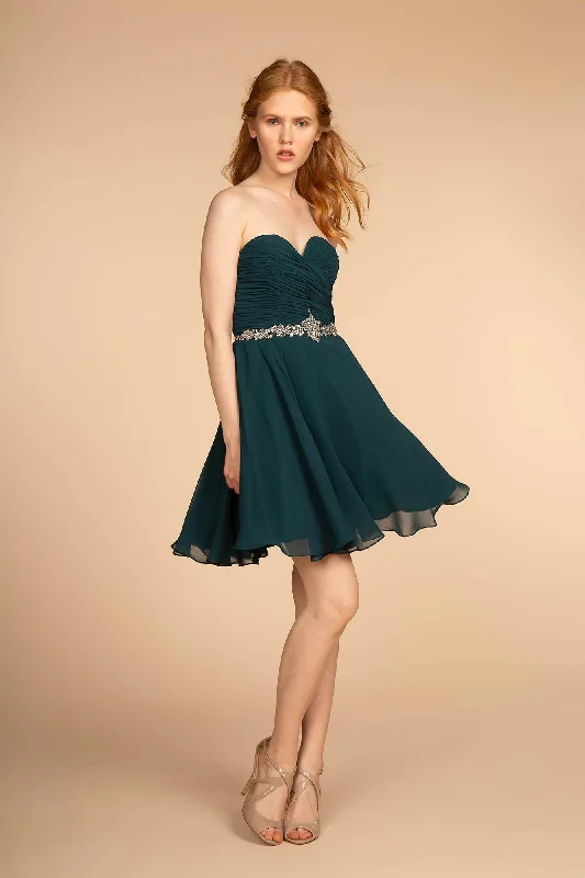 Strapless Short Cocktail Dress Formal