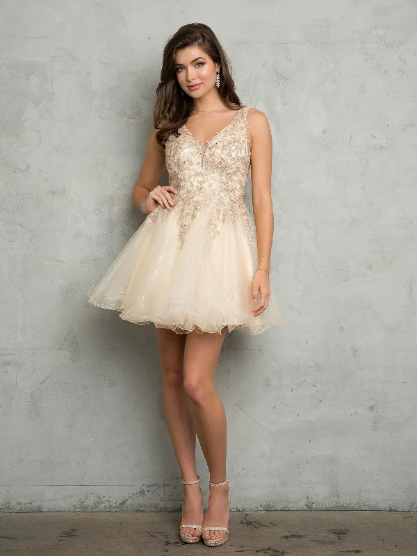 Eva Fashion 5267 Homecoming Short A Line Cocktail Prom Dress