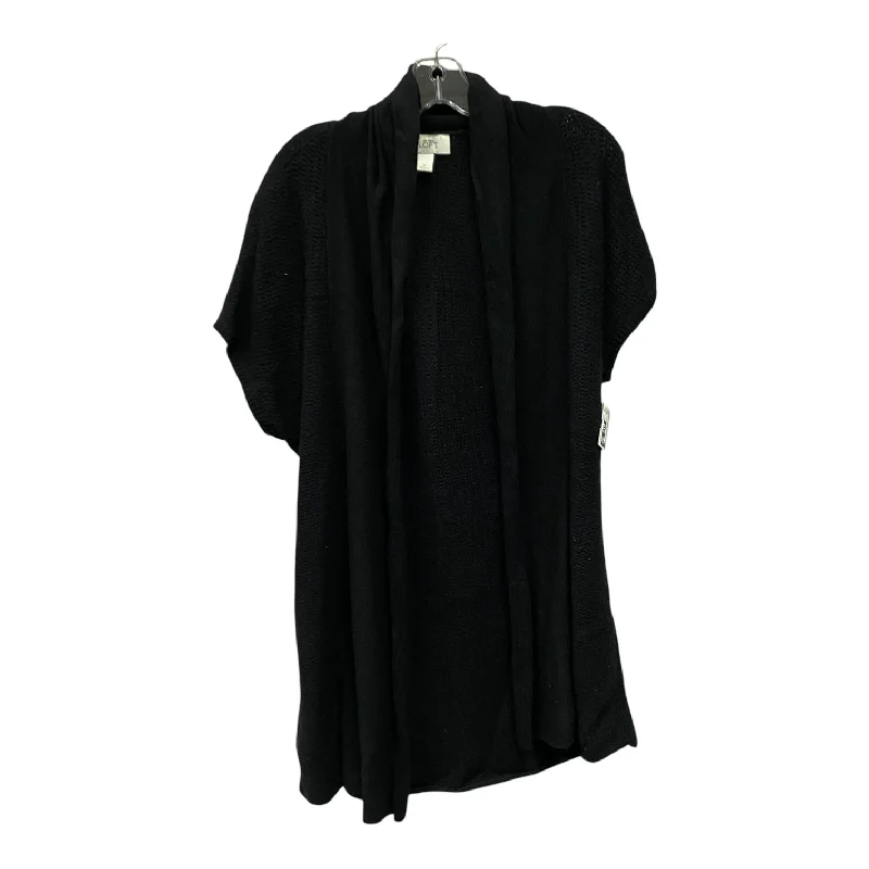 Sweater Cardigan By Loft In Black, Size:M