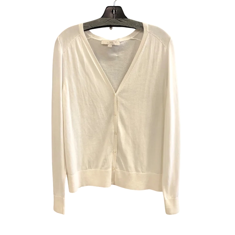 Cardigan By Loft In White, Size: L