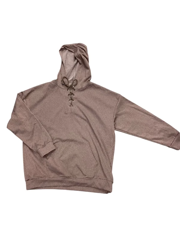 Sweatshirt Hoodie By Cme In Brown, Size: L