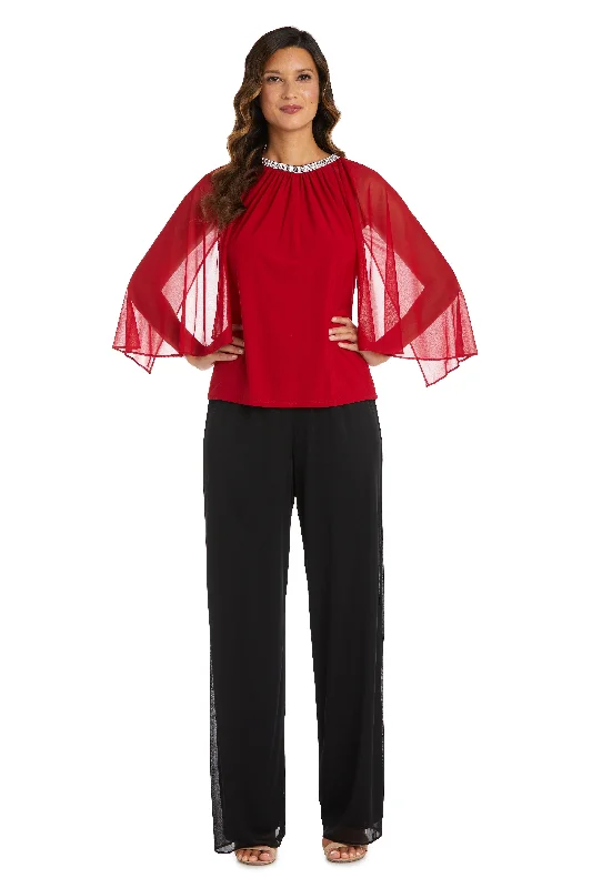 R&M Richards 9144 Formal Chiffon Capelet Top