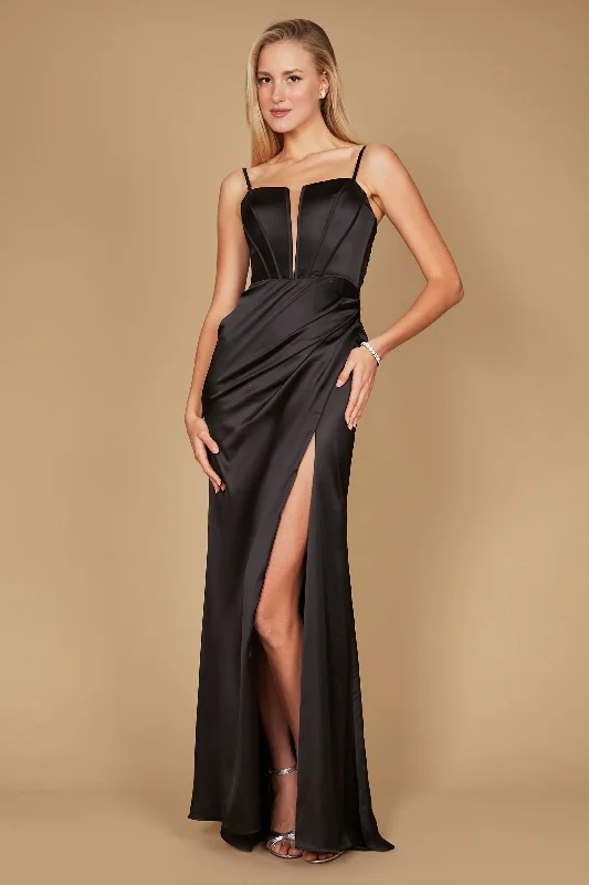 Long Plunging Neckline Sexy Formal Prom Dress