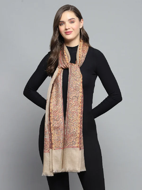 Women Multicolor Self Design Stole