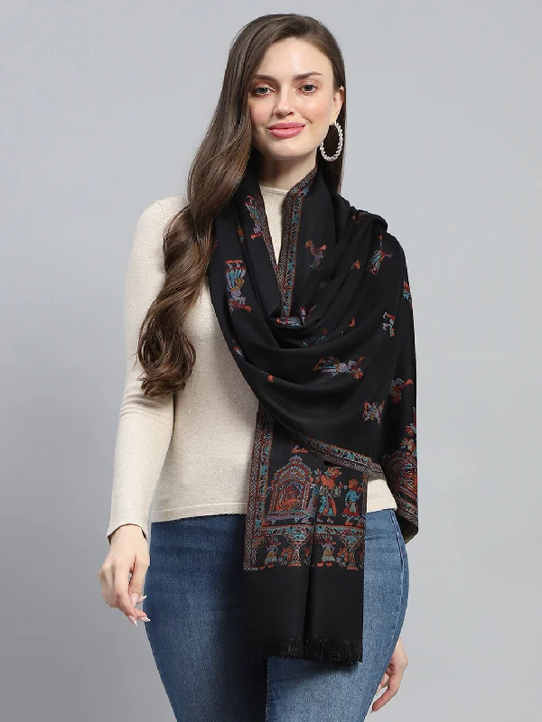 Women Multicolor Self Design Stole