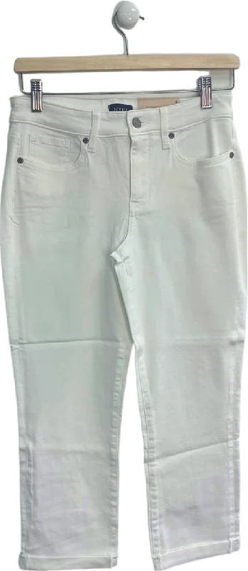 NYDJ Optic White Chloe Crop Jeans Size UK 8