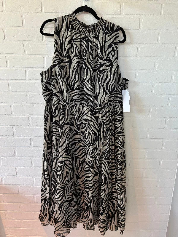 Black & Cream Dress Work Banana Republic, Size 1x