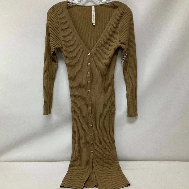 Dress Sweater By Babaton In Brown, Size: M