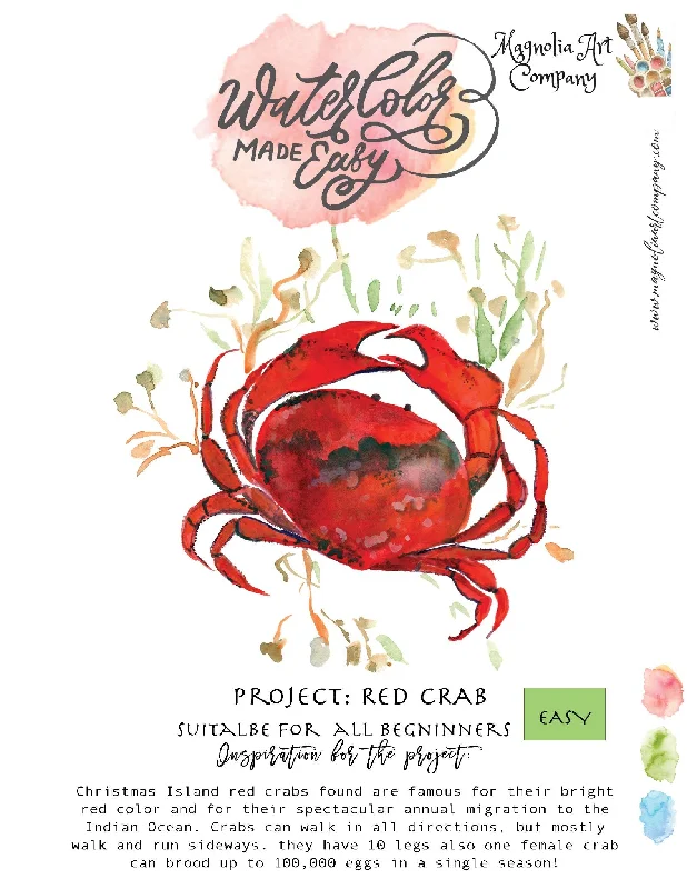 Crab Watercolor Kit-Watercolor made easy