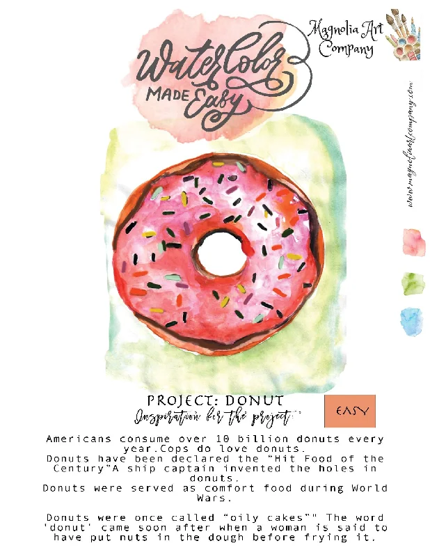 Donut Painting-Watercolor Made Easy-Watercolor Kit