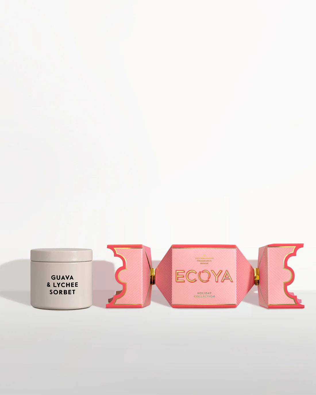 Ecoya Guava & Lychee Sorbet Tin Candle Bon Bon - Holiday Collection