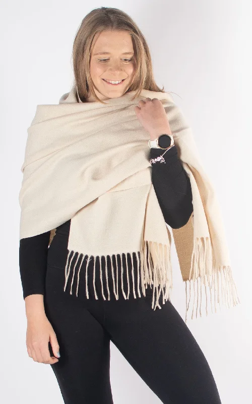 Reversible Winter Scarf | Beige