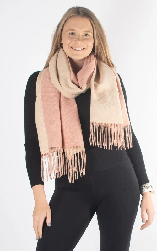 Reversible Winter Scarf | Dusky Pink