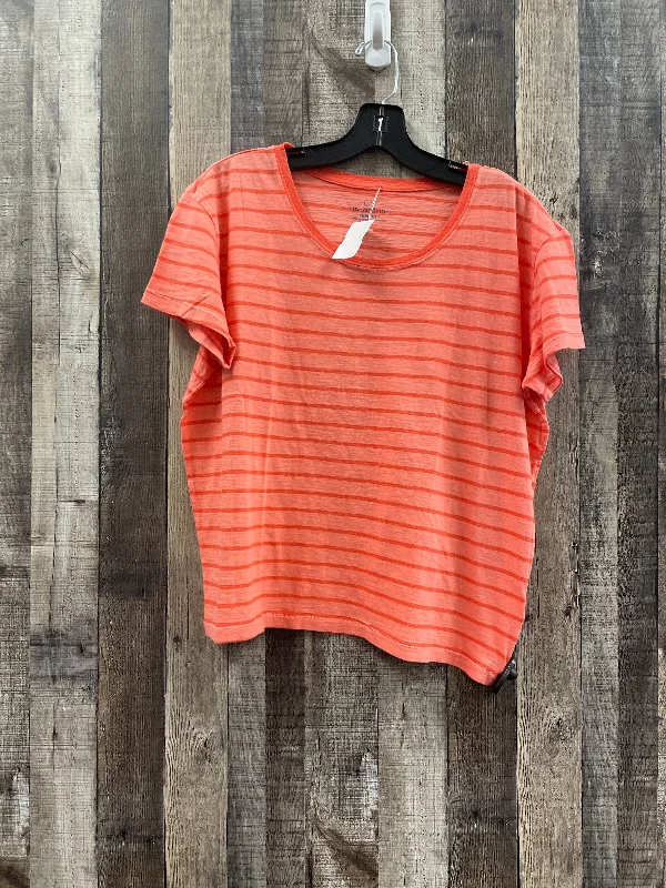 Orange Top Short Sleeve Basic Vineyard Vines, Size S