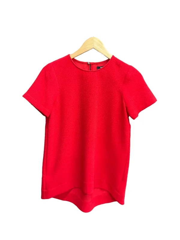 Red Top Short Sleeve Madewell, Size Xs