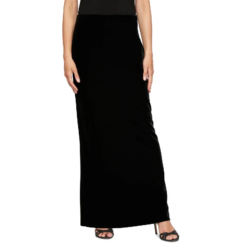 Womens Velvet Maxi Maxi Skirt