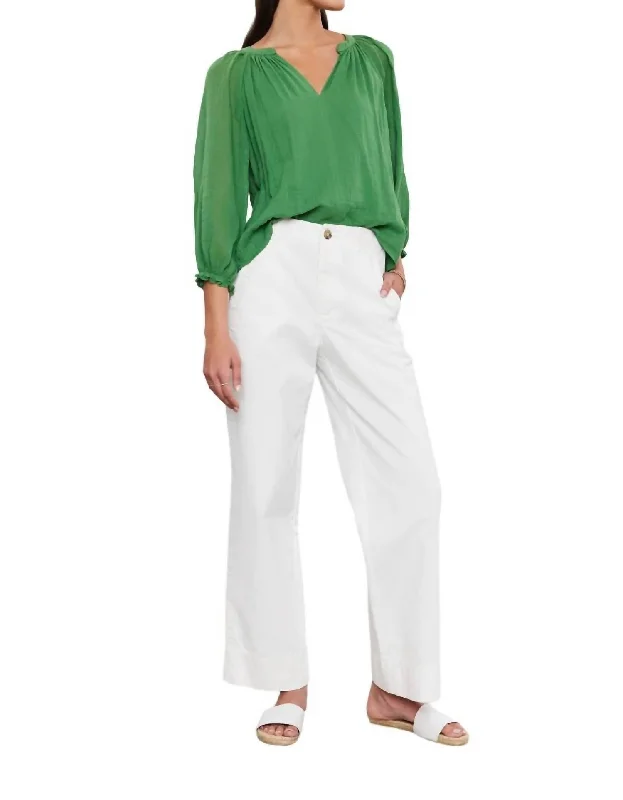 Sabine Pant In White