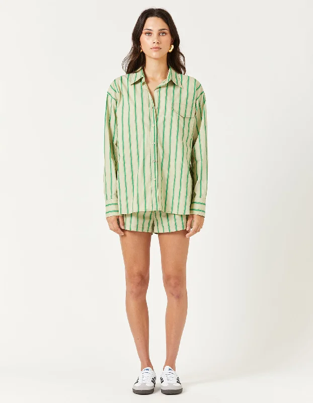 Nash Shirt - Green Stripe