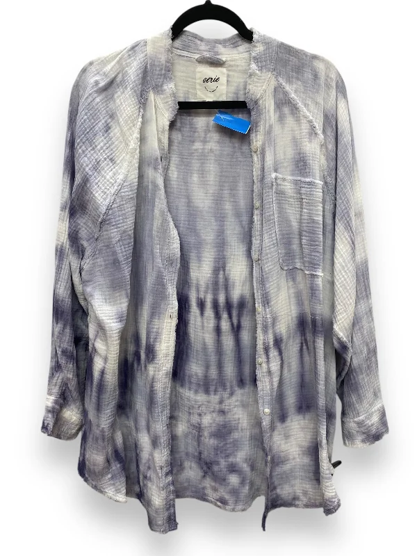 Top Long Sleeve By Aerie In Tie Dye Print, Size: S