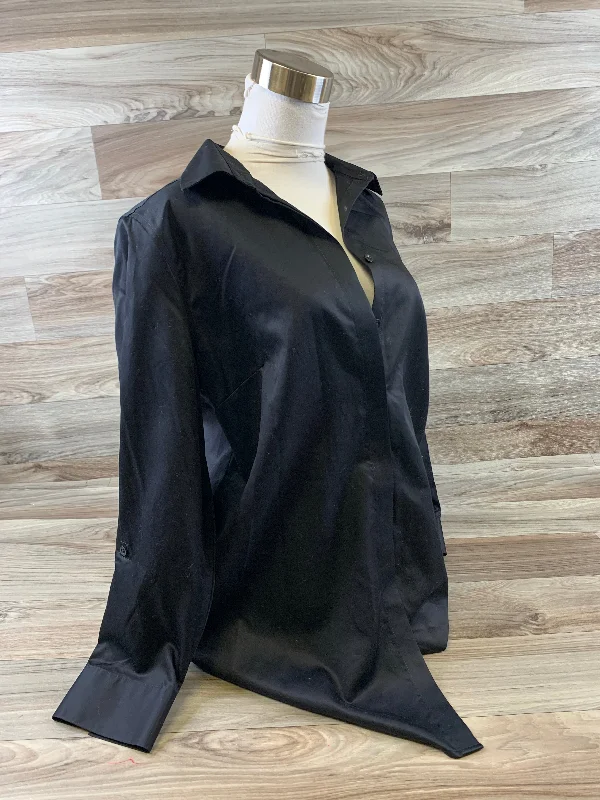 Top Long Sleeve By Chicos In Black, Size: M