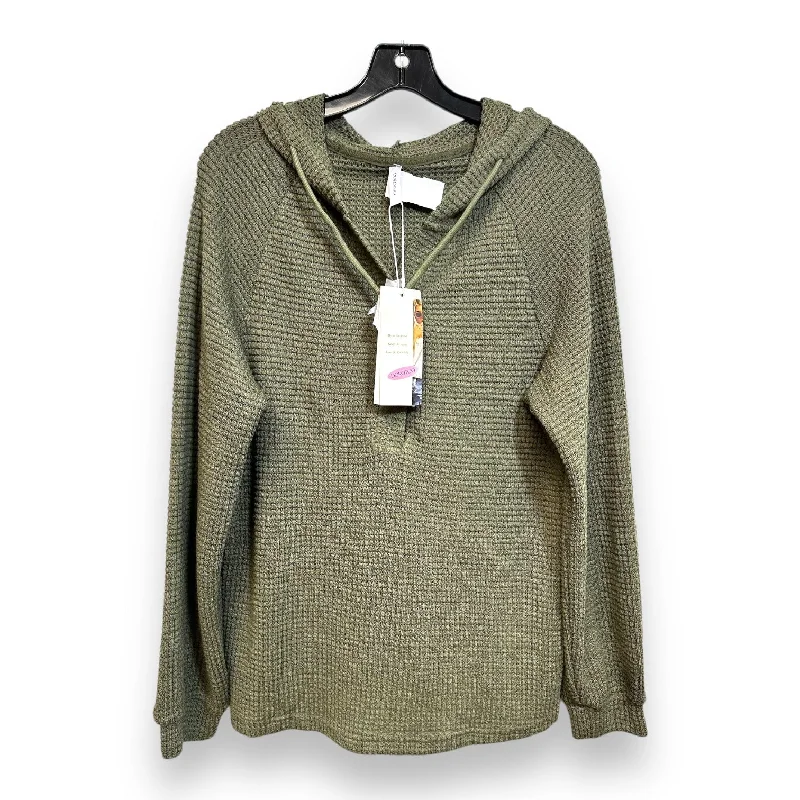 Top Long Sleeve By Cmf In Green, Size: S