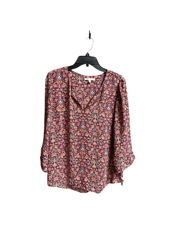 Top Long Sleeve By Dr2 In Multi-colored, Size: L